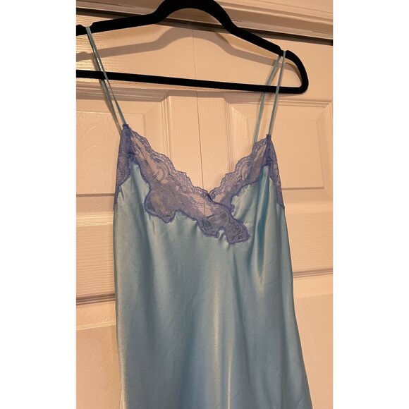 Vtg Y2K Victorias Secret Satin Lace Mini Slip Dress Size S Coquette Fairy Dainty - Picture 10 of 13